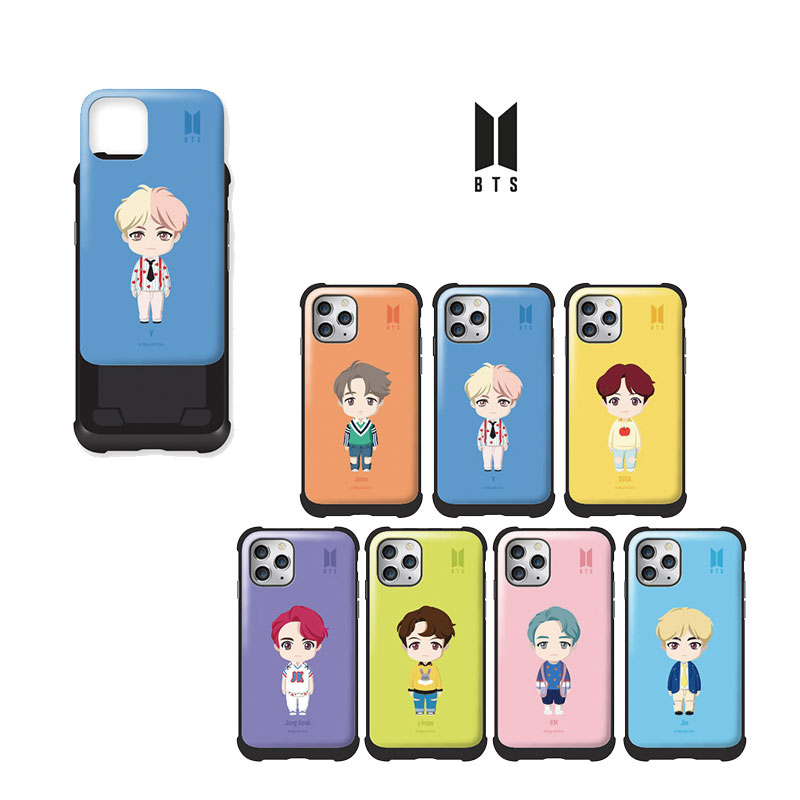 [防弾少年団][BTS] BASIC STANDING VOLUME BUMPER SLIDE iPhone 防弾少年団 アンドロイ ケース シリコン スマホケース スマホカバー