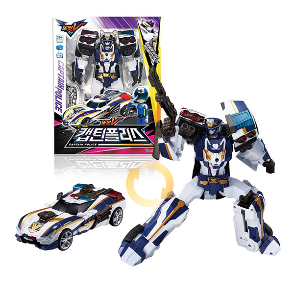 【トボットV】 Tobot V Captain Police キャプテンポリス 変身ロボット