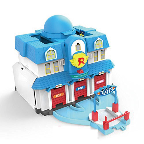ロボカーポリー 救助本部プレーセット+ 無料ギフト進呈:スクラッチ紙2枚 Robocar Poli Open Rescue Headquarters Play Set おもちゃ 子供向けフィギュア変身