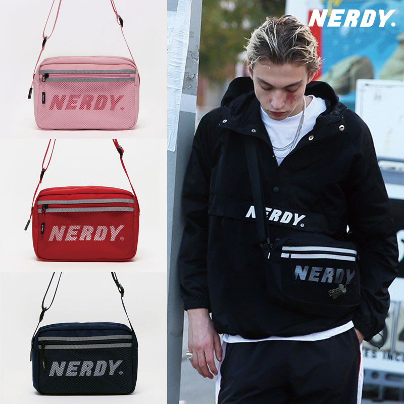 [NERDY] New 2way Mini Bag ウエストバッグ ショルダーバッグ クロスバック NavyRedBaby Pink 韓国ファッション
