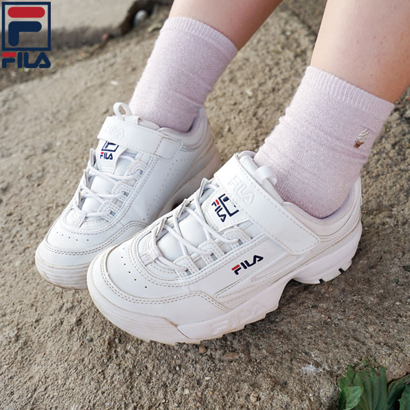 [FILA] フィラ FK1HTB1001X KIDS キッズ スニーカー DISRUPTOR 2 子供靴 韓国ファッション 男子女子