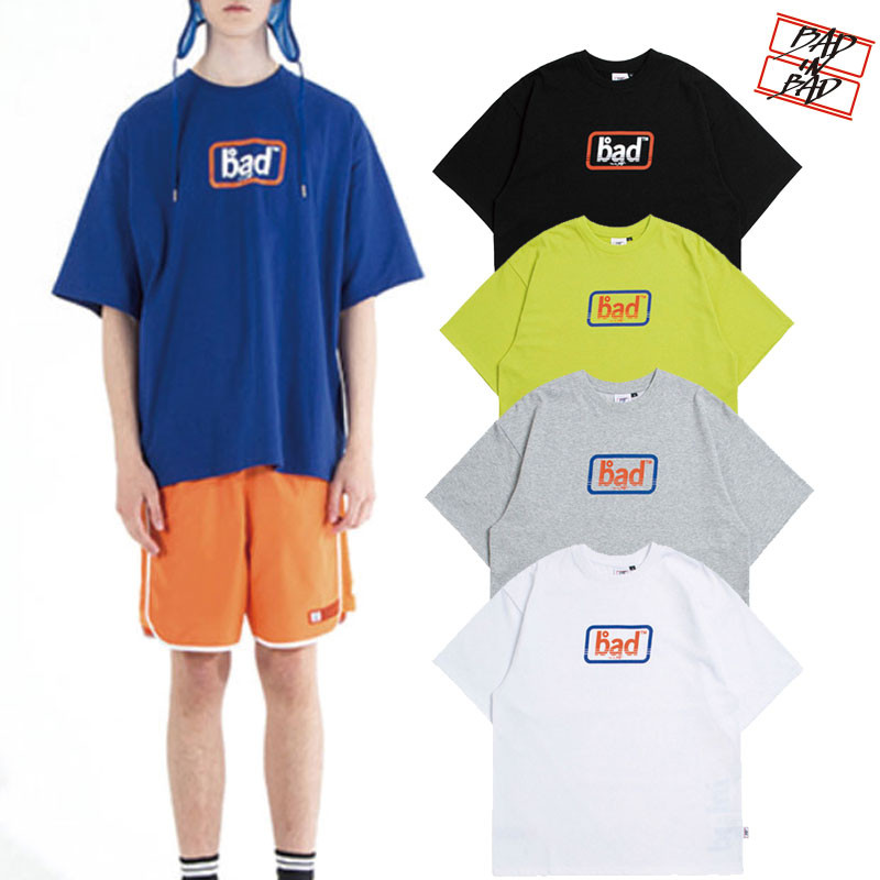 [BADINBAD] EXPRESS LOGO T SHIRT 5色 半袖 夏Tシャツ ラウンドティー プリント ユニセックス 韓国ファッション カップル