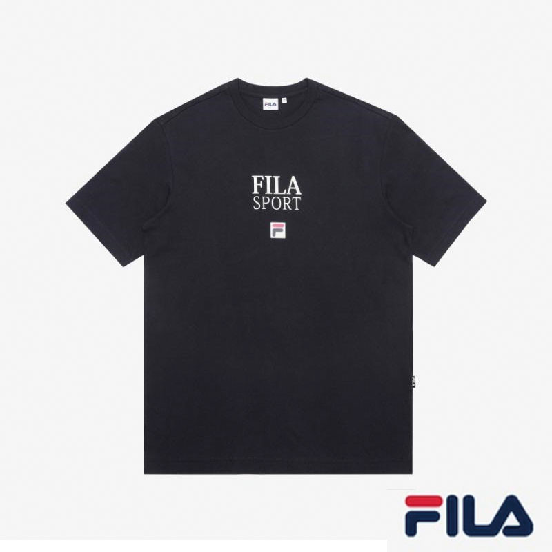 [FILA] 防弾少年団 BTS Jungkook / ジョングク 着用 フィラスポーツFロゴルーズフィット半袖Tシャツ Black FE2RSB5108X bts tシャツ