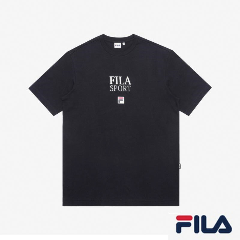 [FILA] 防弾少年団 BTS Jungkook / ジョングク 着用 フィラスポーツFロゴルーズフィット半袖Tシャツ Black FE2RSB5108X bts tシャツ