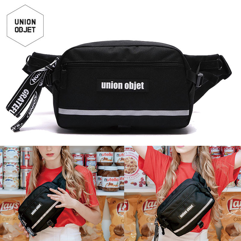 [UnionObjet] UOCFMWA01BK UNION TECH WAIST BAG ウエストバッグ レディース メンズ 韓国ファッション バッグ