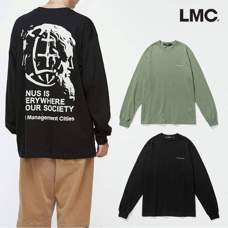 [LMC] JANUS GLOBE LONG SLV TEE 韓国ブランド Tシャツ 長袖 韓国ファッション レディース メンズ ユニセックス