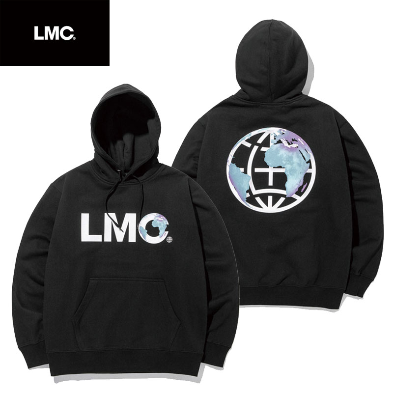 [LMC] EARTH LOGO HOODIE TEE 韓国ブランド フード付きTシャツ 長袖 韓国ファッション レディース メンズ ユニセックス