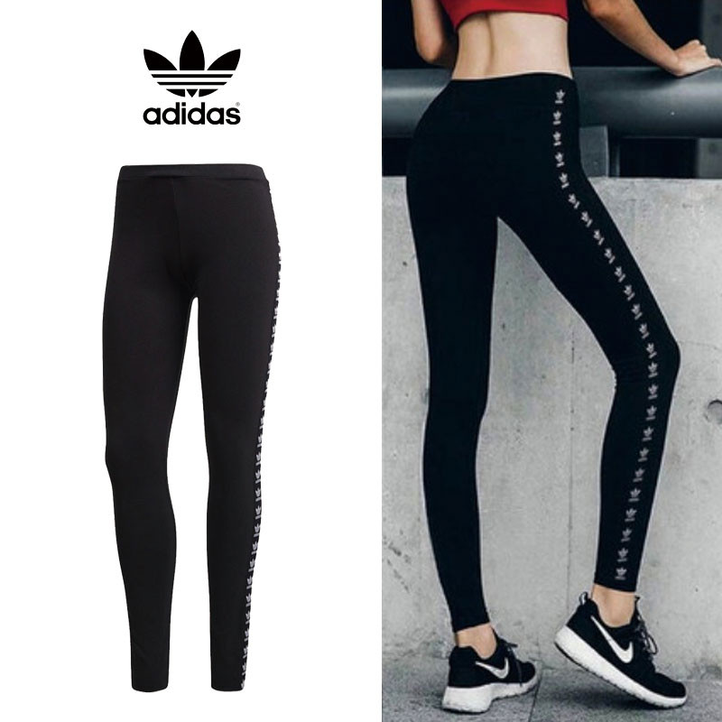 [adidas] DN8406 LOGO TIGHTS アディダス レギンス 女性 パンツ スポーツ ズボン スリット ライン タイツ 着 韓国ファッション