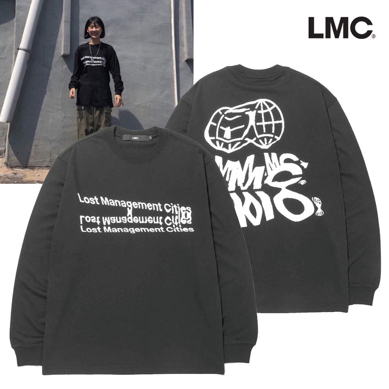 [LMC] XEROX LONG SLV TEE 韓国ブランド Tシャツ 長袖 韓国ファッション レディース メンズ ユニセックスFOR JODAE SWEATSHIRT