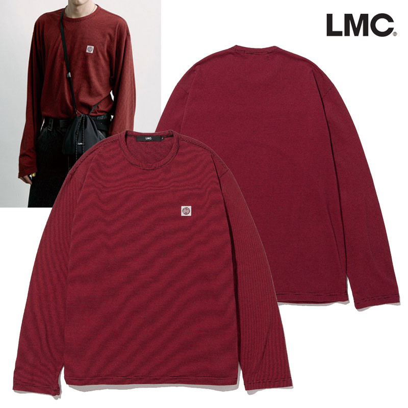 [LMC] REFLECTIVE WHEEL STRIPE LONG SLV TEE 韓国ブランド Tシャツ 長袖 韓国ファッション レディース メンズ ユニセックスFOR JODAE SWEATSHIRT
