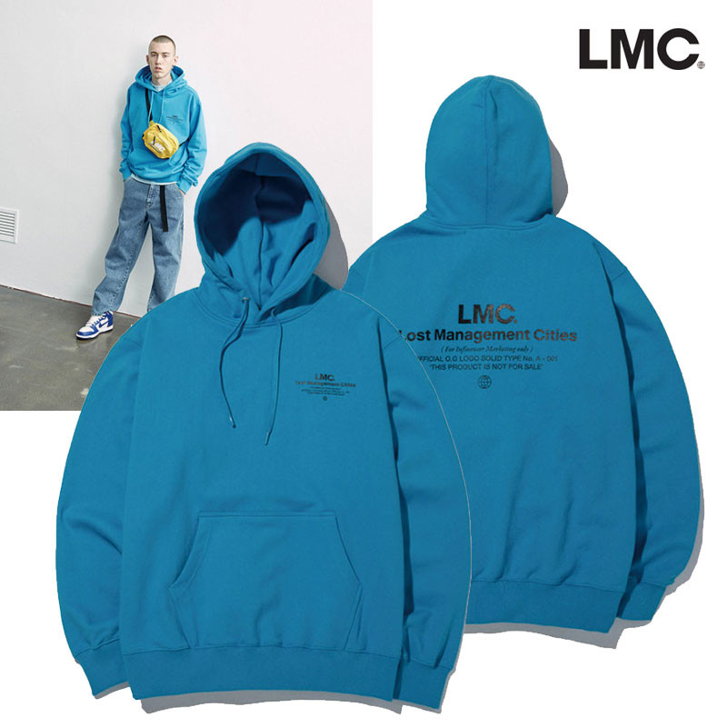 [LMC] INFLUENCER HOODIE 韓国ブランド フード付きTシャツ 長袖 韓国ファッション レディース メンズ ユニセックス