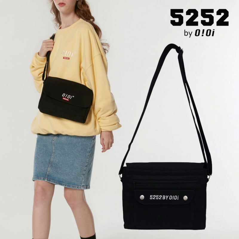 [5252BY OIOI] SQUARE BAG ショルダーバッグ クロスバック ブラックバッグ 韓国ファッション レディース メンズ ユニセックス 韓国バッグ