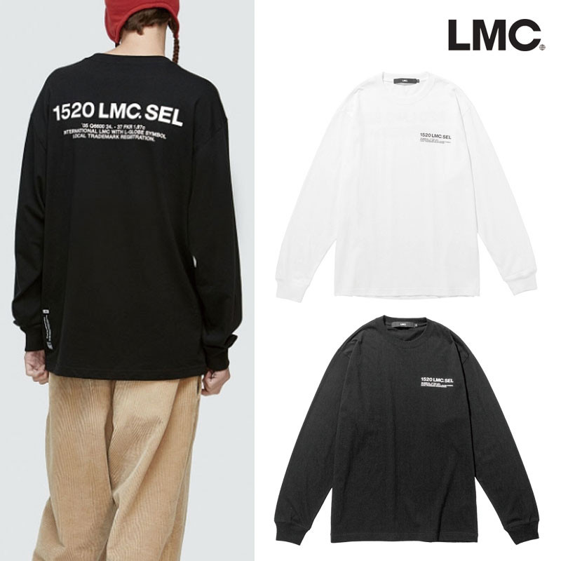 [LMC] SEL LONG SLV TEE 韓国ブランド Tシャツ 長袖 韓国ファッション レディース メンズ ユニセックス