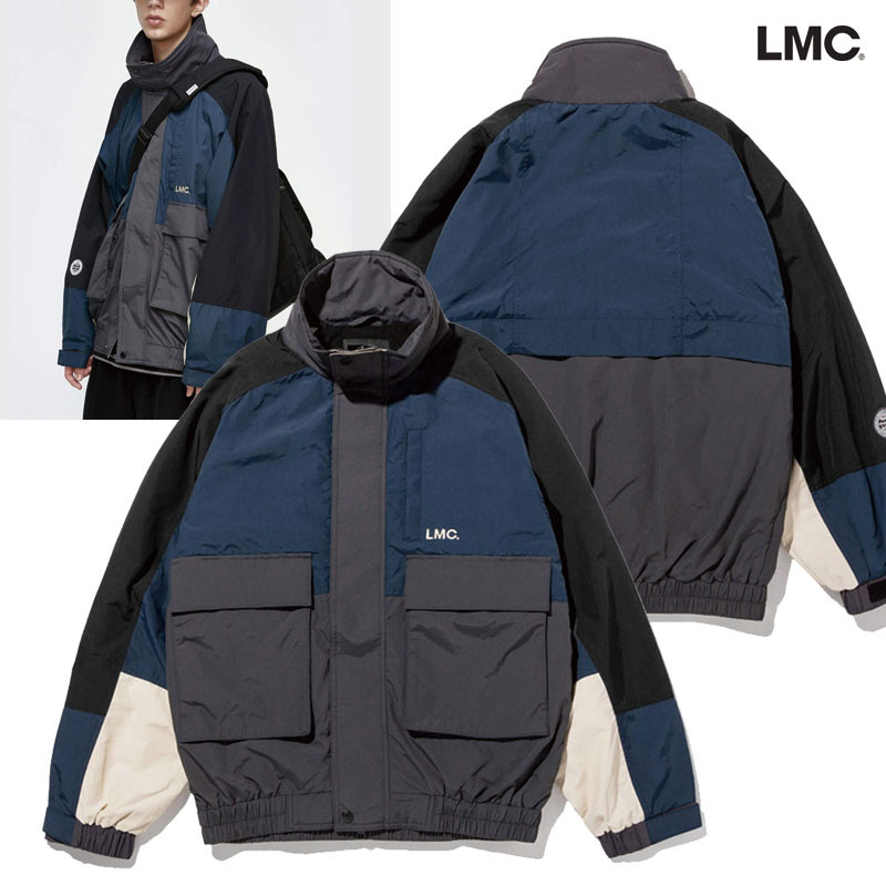 [LMC] FRONT POCKET WINDBREAKER ジャケット アウター 韓国ファッション ユニセックス レディース メンズ-copy