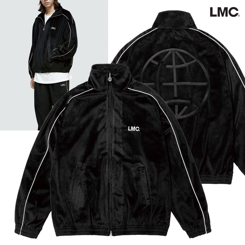 [LMC] VELOUR TRACK TOP ジャケット アウター 韓国ファッション ユニセックス レディース メンズVELOUR TRACK TOP