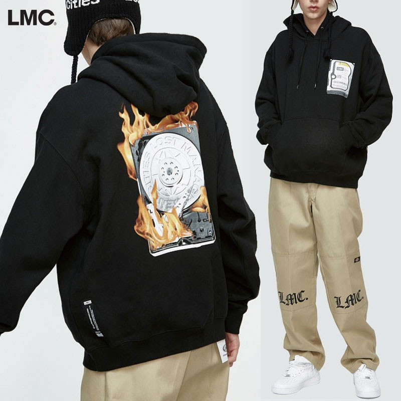[LMC] [LMC] BURNING DISK HOODIE 韓国ブランド パーカー フーディTシャツ 長袖 韓国ファッション レディース メンズ ユニセックス