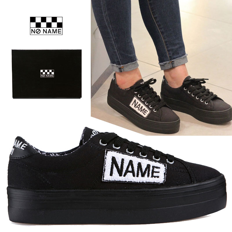 [NO NAME] SNNF181TW04-015 PLATO SNEAKER TWILL/PATCH 厚底スニーカー スニーカー ダッドスニーカー スニーカー 韓国ファッション レディース