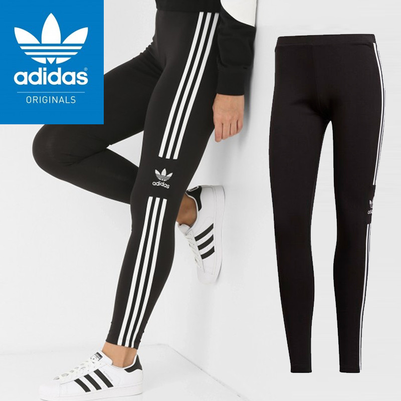 [adidas]ADIDAS ORIGINALS 3-Stripe Trefoil Long Tights LeggingsアディダストレフォイルタイツレギンスDV2636