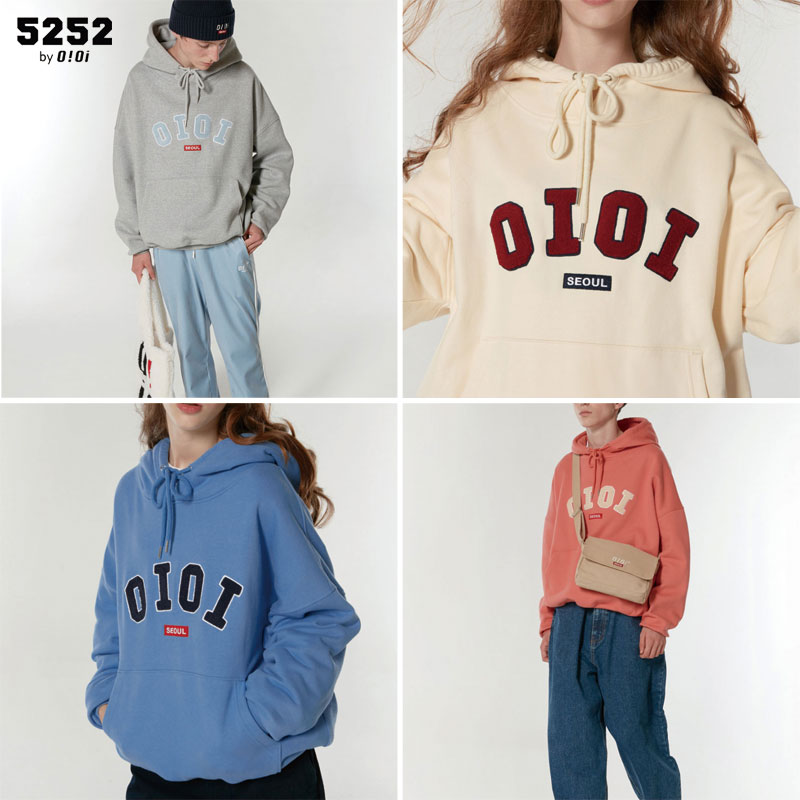 [5252BY OIOI] SIGNATURE HOODIE 8色 パーカー フーディ Tシャツ 韓国ファッション レディース メンズ ユニセックス