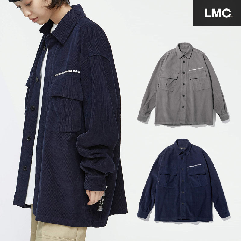 [LMC] JF CORDUROY SHIRT ジャケット アウター ロゴ 韓国ファッション ユニセックス レディース メンズ