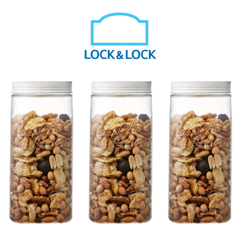 LOCK＆LOCK DOOR POCKET CANISTER 1L 3SET堅果類貯蔵容器冷蔵庫HTE531S3