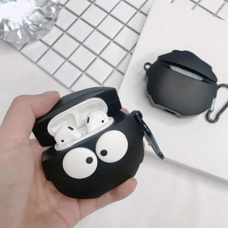 AirPods となりのトトロ ほこり キーリングを含むケース カバー 収納ケース エアーポッズケース イヤホンケース 収納バッグ 保護 防塵 耐衝撃 キズ防止 落下防止 衝撃吸収 iPhone