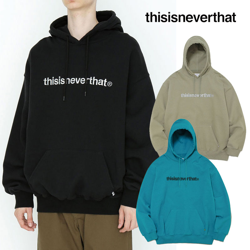 [thisisneverthat] T-LOGO HOODED SWEATSHIRT パーカー 安い可愛いパーカー フード付き Ｔシャツ 秋冬 秋服 レディース メンズ 韓国ファッション コットン