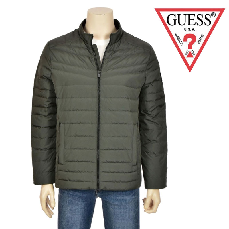 [GUESS] NJ4W0511 ジップアップ アウター ダウン 軽量 ジャケット レディース メンズ 韓国ファッション 冬 冬服 韓国ファッション ダウンジャケット