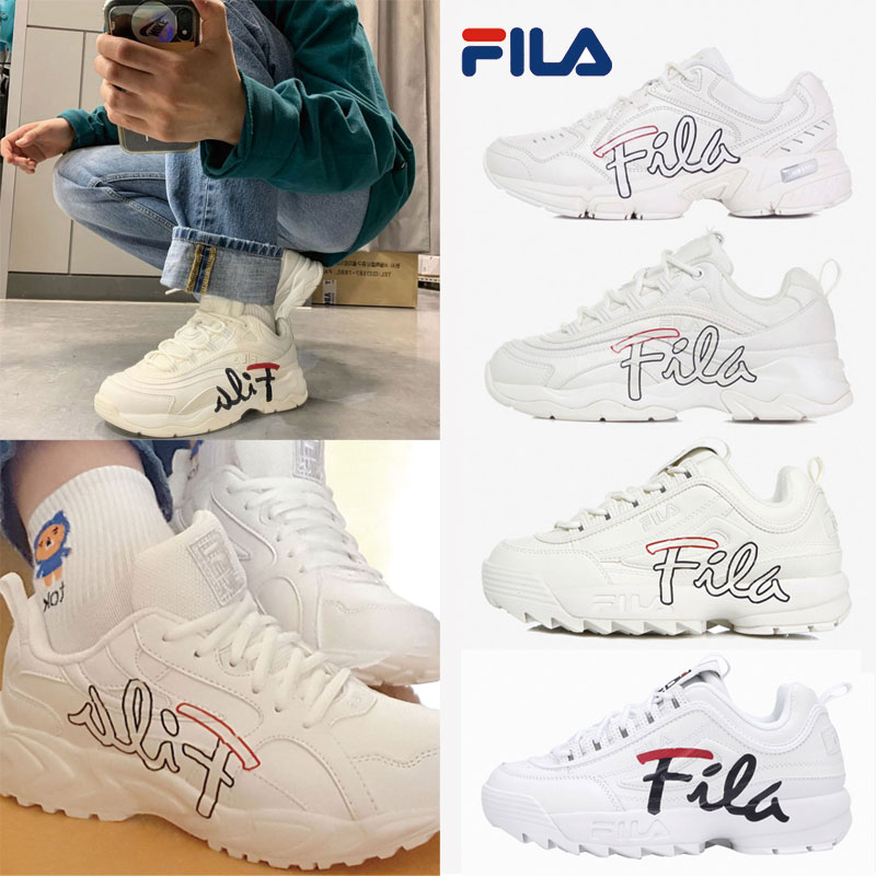 [FILA] フィラ DISRUPTOR 2 ディスラプター ダッドスニーカー スニーカー 厚底 スニーカーふぃら 韓国ファッション レディース メンズ 白スニーカー