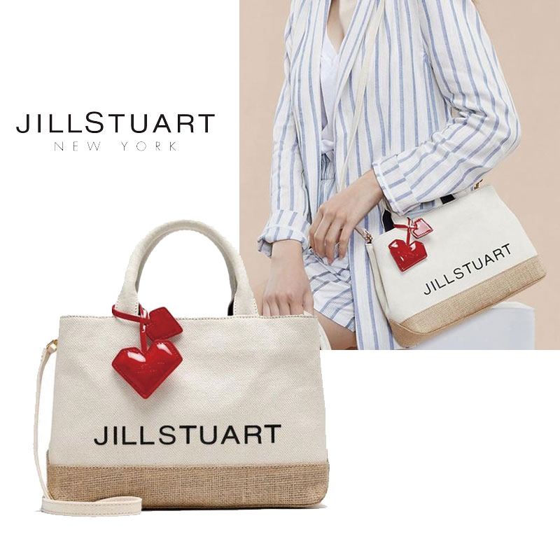 [JILLSTUART] JABA9F980I2 キャンバス ジルスチュアート ミニ トートバッグ バック 通学 韓国ファッション レディース 通勤 ショルダー ショルダーバッグ