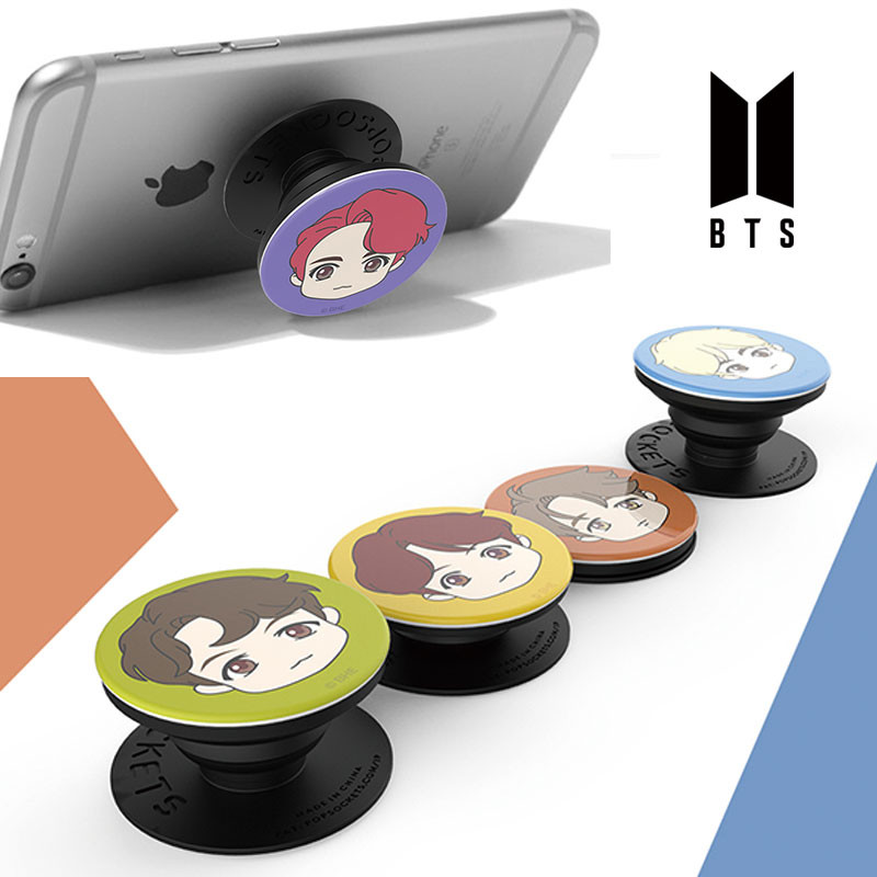 [BTS] SD Pop Sockets grip tok ホールドリング スマートフォン バンカーリング 落下防止 ギフト iphone/Android