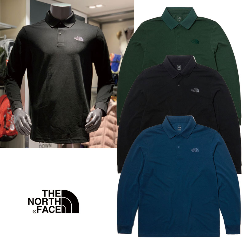 【THE NORTH FACE】 NT7QL50 EVERYDAY POLO ノースフェイス ポロシャツ 長袖 長袖tシャツ レディース メンズ 韓国ファッション