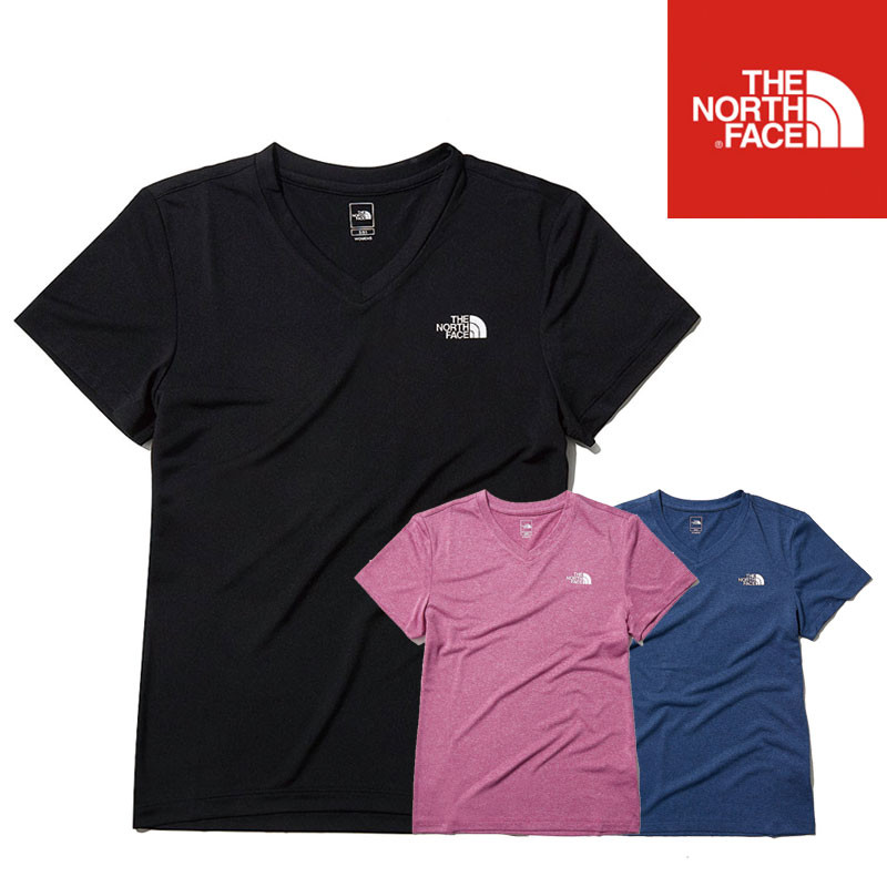 [THE NORTH FACE] NT7UL31 RECOVERY PLUS V-NECK S/S TEE ノースフェイス 半袖ラウンドティー 韓国ファッション 半袖tシャツ レディース メンズ