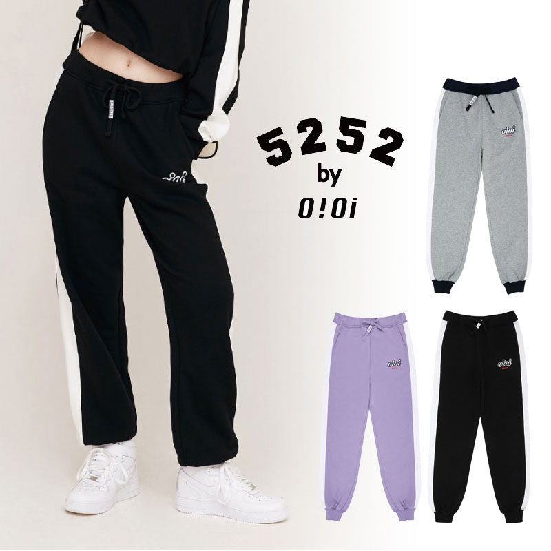 [OIOI] SERIF LOGO TRAINING PANTS 5252byoioi オアイオアイ パンツ ワイドパンツ ジャージ ガウチョパンツ トレーナー レディース メンズ