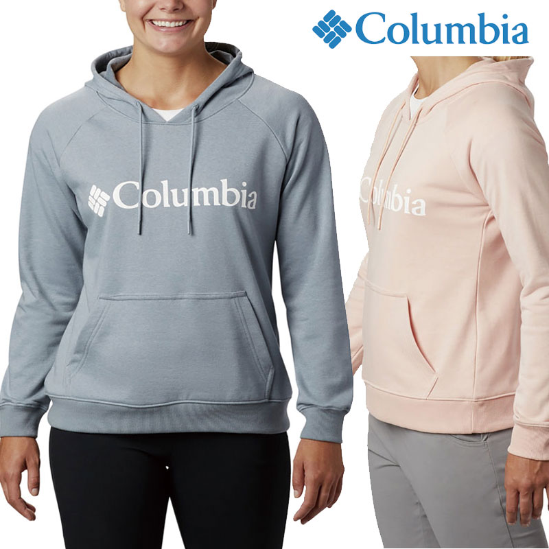 [COLUMBIA] C11AR1486 Logo French Terry Hoodie コロンビア フード付きティーシャツ 韓国ファッション レディース メンズ 春服 長袖tシャツ