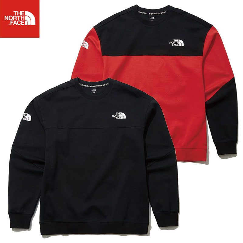 [THE NORTH FACE] NM5ML71 CROSS COLORS SWEATSHIRTS ノースフェイス 長袖 tシャツ 大きいサイズ 韓国ファッション レディース メンズ