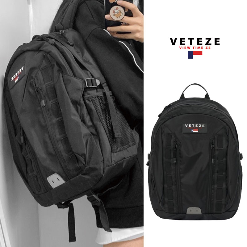 [VETEZE] Double Youth Backpack リュック リュックサック 登山 ナイロン バッグ 通学 バックパック A4 大容量 レディース メンズ 韓国ファッション