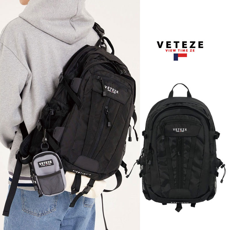 [VETEZE] Multi Cross Backpack リュック リュックサック 登山 ナイロン バッグ 通学 バックパック A4 大容量 レディース メンズ 韓国ファッション