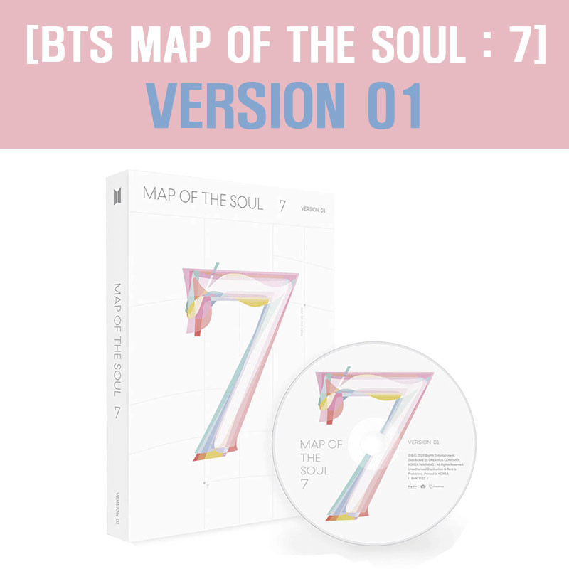 防弾少年団 VERSION 01 [BTS MAP OF THE SOUL : 7] KPOP CD 初回限定ポスター 韓国音楽チャート反映