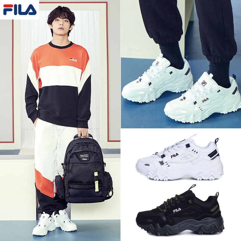 BTS 【FILA】 1JM00801 OAKMONT TR フィラ オークメント スニーカー 白いスニーカー ダッドスニーカー レディース メンズ 韓国ファッション