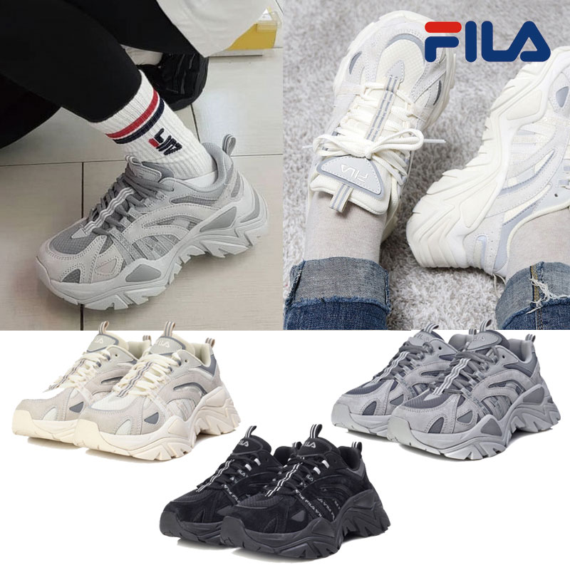 【FILA】 1JM00790 INTERATION フィラ オークメント スニーカー 白いスニーカー ダッドスニーカー レディース メンズ 韓国ファッション