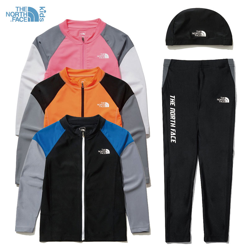 [THE NORTH FACE] NJ5JL05 ALL TRAIN ZIP UP SET キッズ 水着 子供 ノースフェイス 上下セット レジャー 女の子 男の子 韓国ファッション