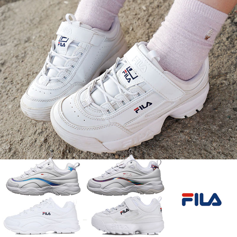 [FILA] フィラ キッズ 子供 スニーカー トレッキングシューズ 靴 シューズ 白いスニーカー ダッドスニーカー 女の子 男の子