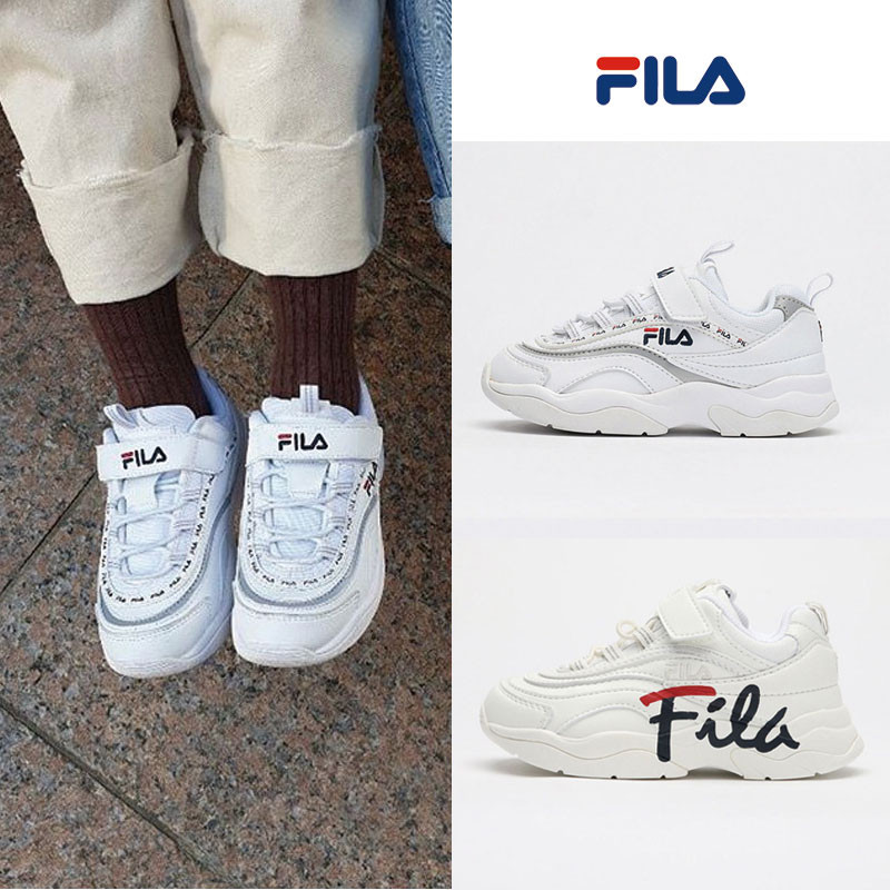 [FILA] フィラ キッズ 子供 スニーカー トレッキングシューズ 靴 シューズ 白いスニーカー ダッドスニーカー 女の子 男の子