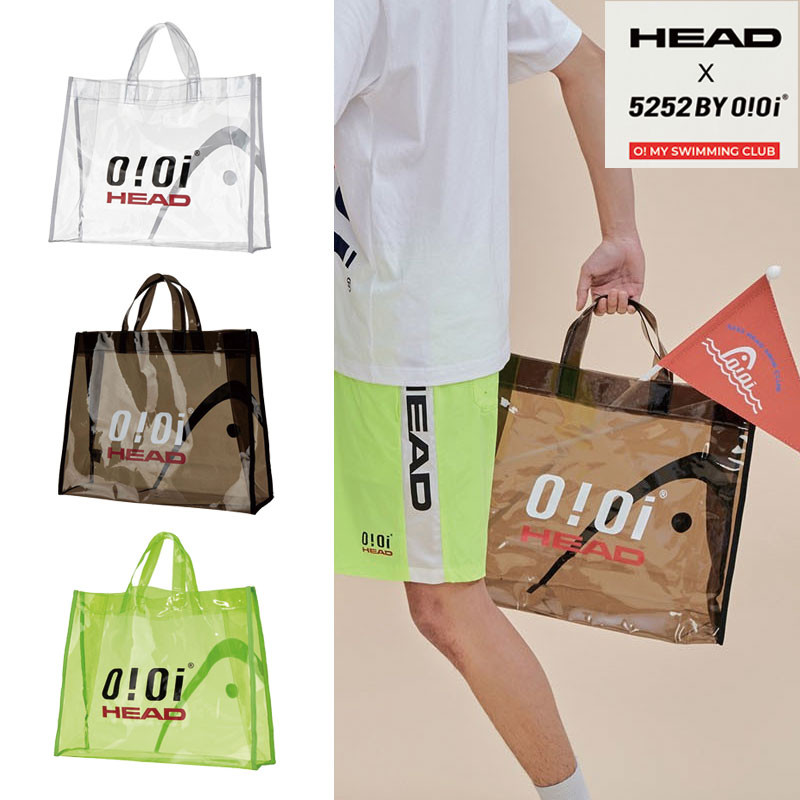 [HEAD X OiOi] KDBSX19202 LOGO PVC BAG pvcバッグ トートバッグ 大容量 a4 透明バッグ レディース メンズ 韓国ファッション