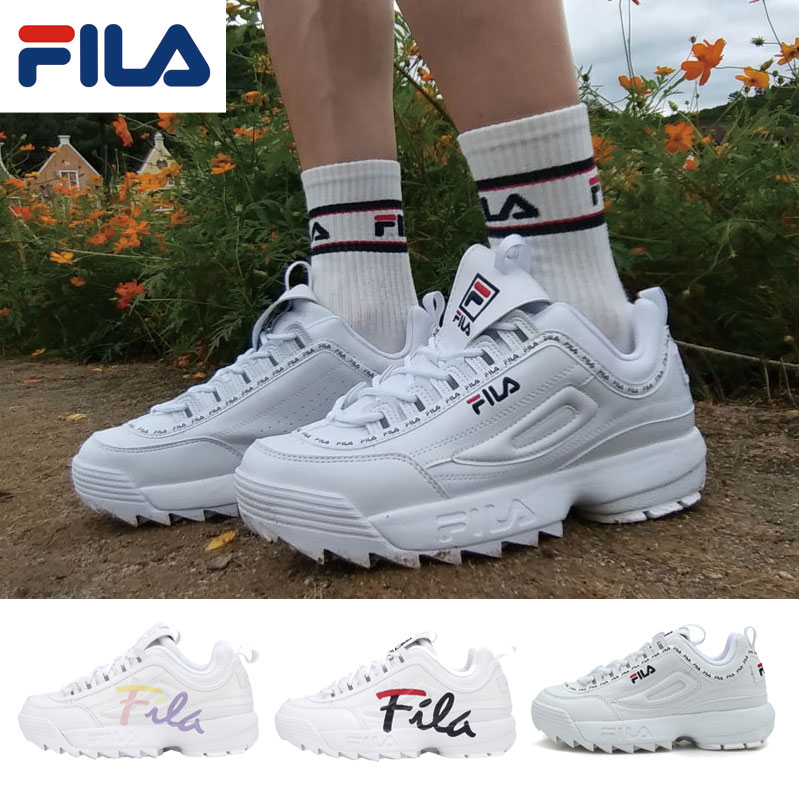 [FILA] DISRUPTOR 2 フィラ ミュール スニーカー 春 シューズ 白いスニーカー レディース メンズ 韓国ファッション