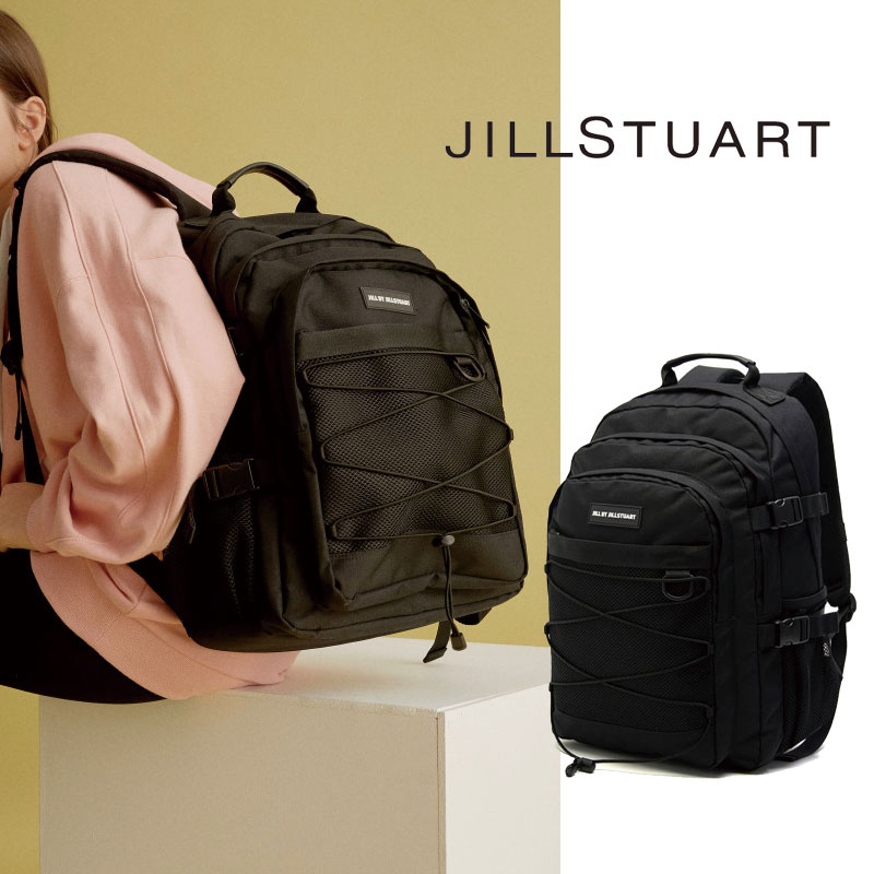 [JILLSTUART] JLBA0E730BK シンプル ブラック バッグ リュック バックパック 大容量 学校 レディース メンズ ユニセックス 韓国 A4