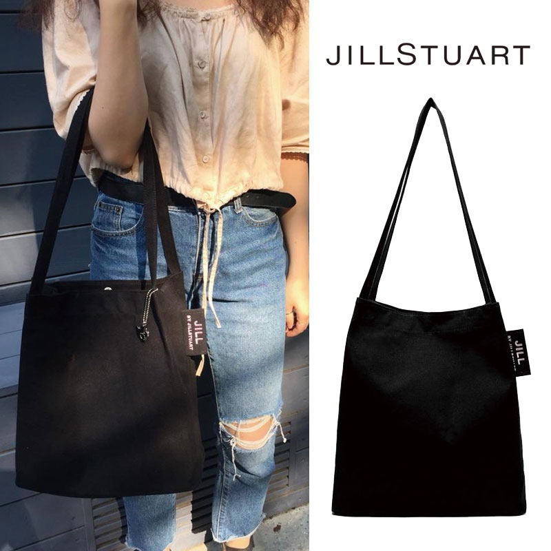 [JILLSTUART] JLBA9F921BK ジルスチュアート ロゴ エコバック ショルダーバッグ クロスバッグ トートバッグ レディース メンズ 韓国ファッション