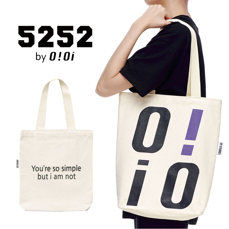 [OiOi] ECO BAG エコバック 2way ショルダーバッグ 斜めがけ ボディバッグ a4 トートバッグ レディース メンズ 韓国ファッション