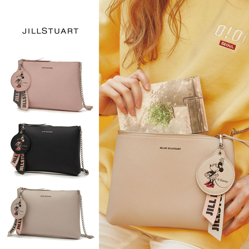 [JILLSTUART] JLBA0E44 ジルスチュアート クラッチバッグ パーティー 2WAY ロゴ ショルダーバッグ トートバッグ レディース メンズ 韓国ファッション